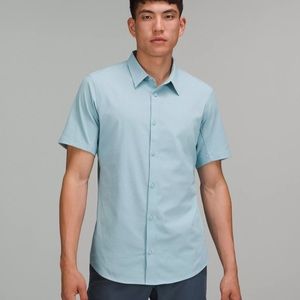 Lululemon mens light blue button down shirt size XXL